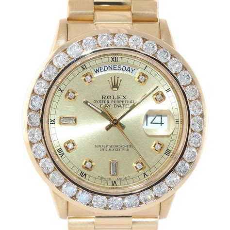 used rolex with diamonds|rolex diamond bezel 36mm.